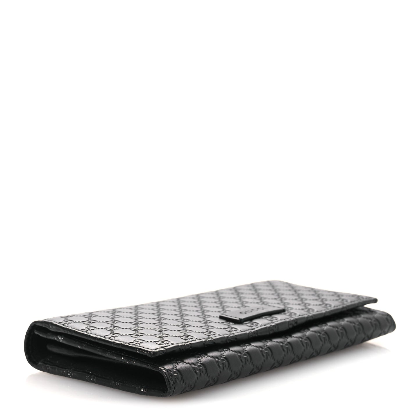 Soft Microguccissima Continental Wallet Black