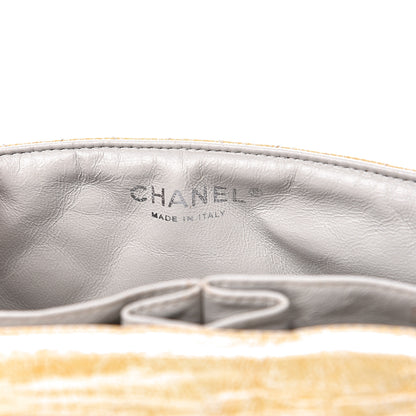 Chanel Crinkled Patent Calfskin Quilted East West Flap Light Beige 5 of 12