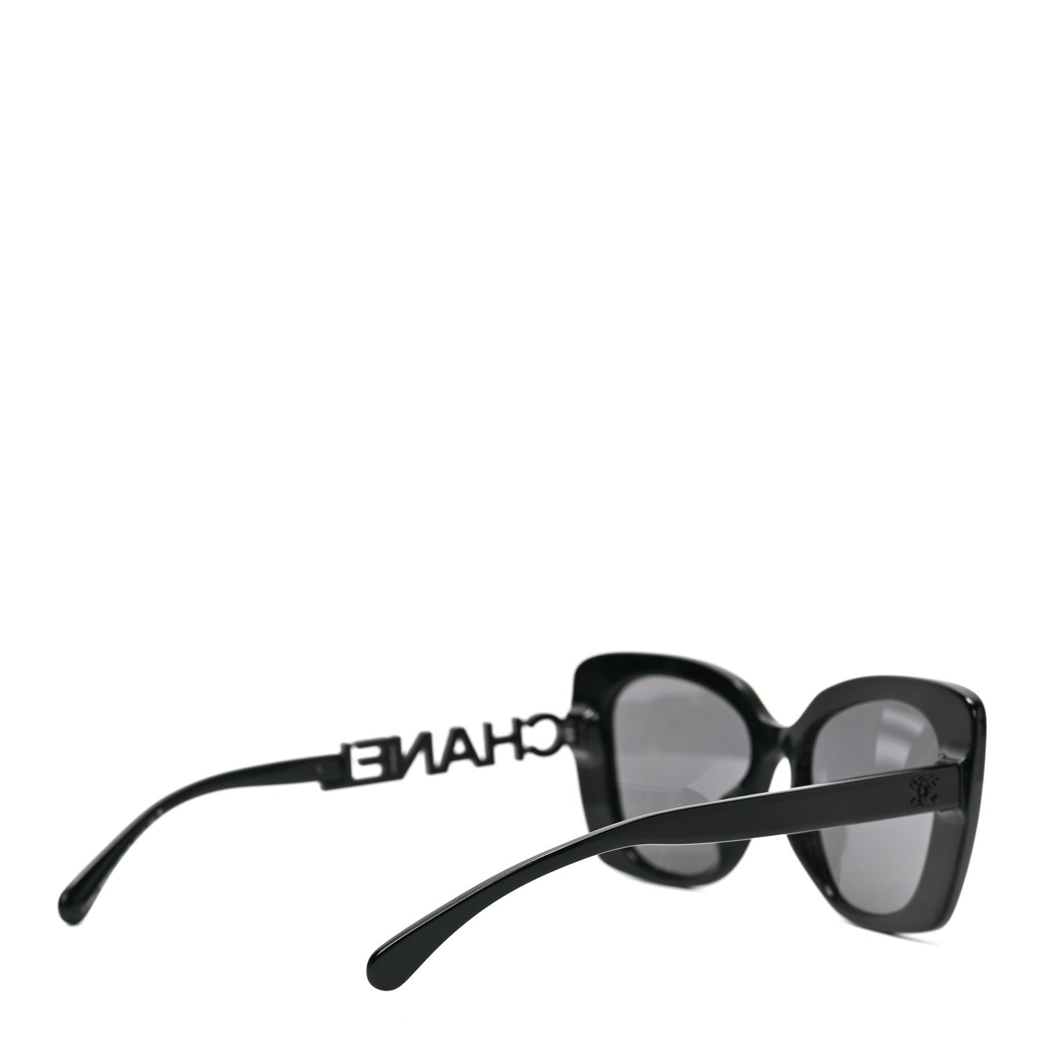 Chanel Acetate Strass Polarized Square Sunglasses 5422-B-A Black 4 of 7