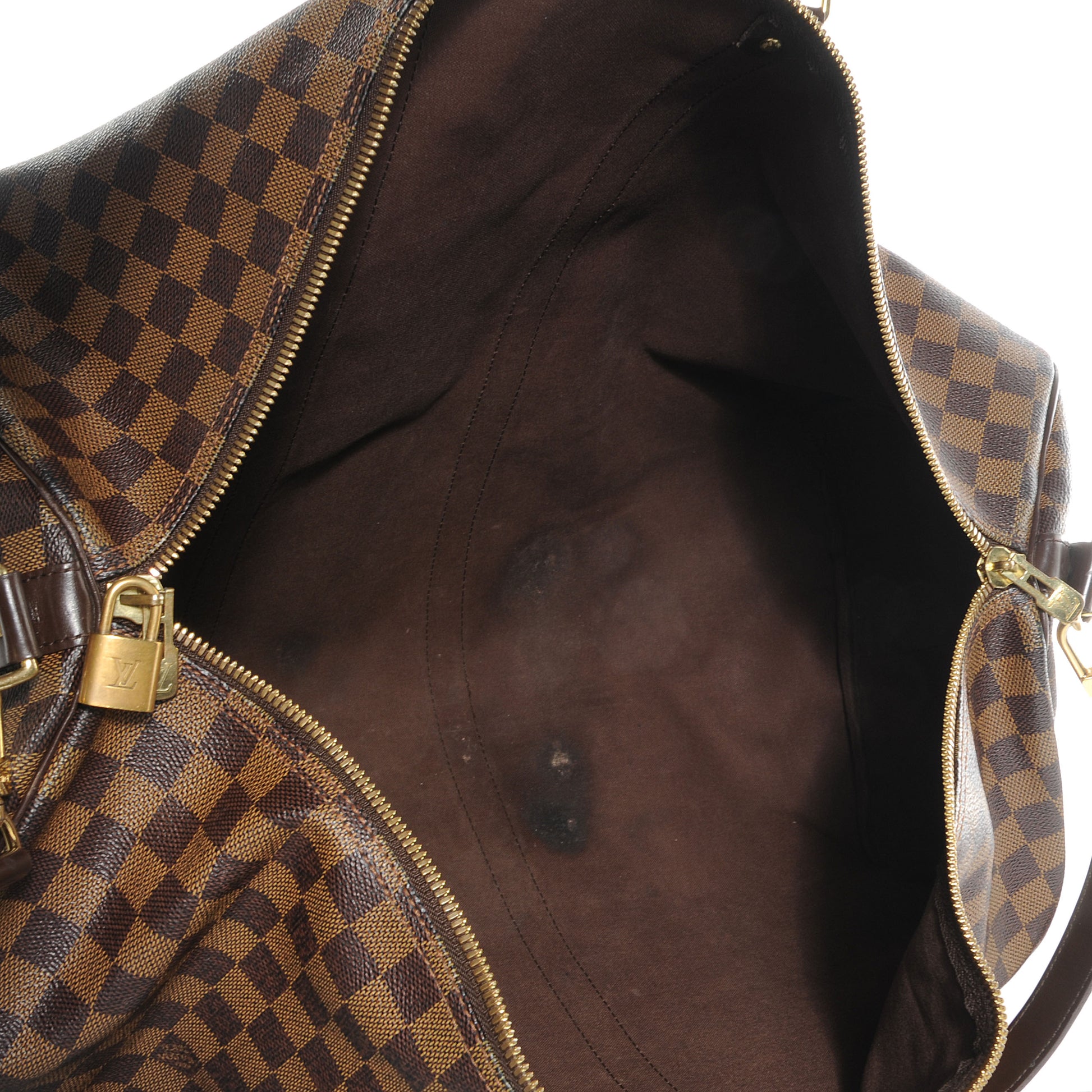 Louis Vuitton Damier Ebene Keepall Bandouliere 55 5 of 9