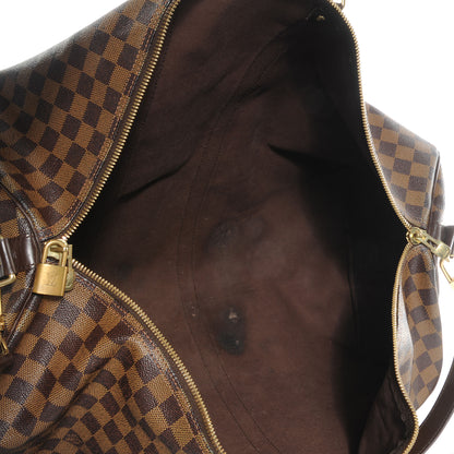Louis Vuitton Damier Ebene Keepall Bandouliere 55 5 of 9