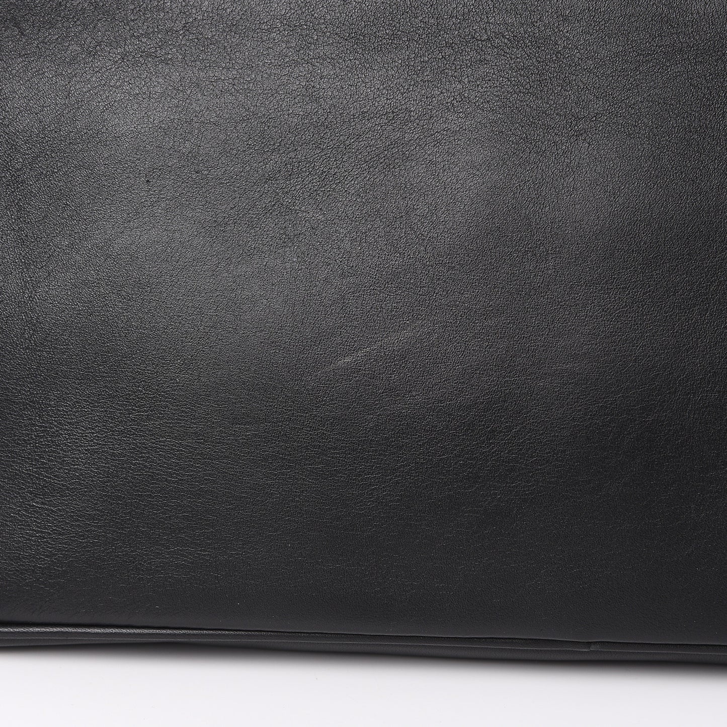 City Calf Hand Stitched Medium Galleria Double Zip Tote Black