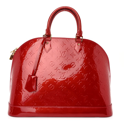 Louis Vuitton LOUIS VUITTON Vernis Alma GM Pomme D'Amour 1 of 9