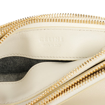 Celine Lambskin Small Trio Crossbody Bag White 7 of 8