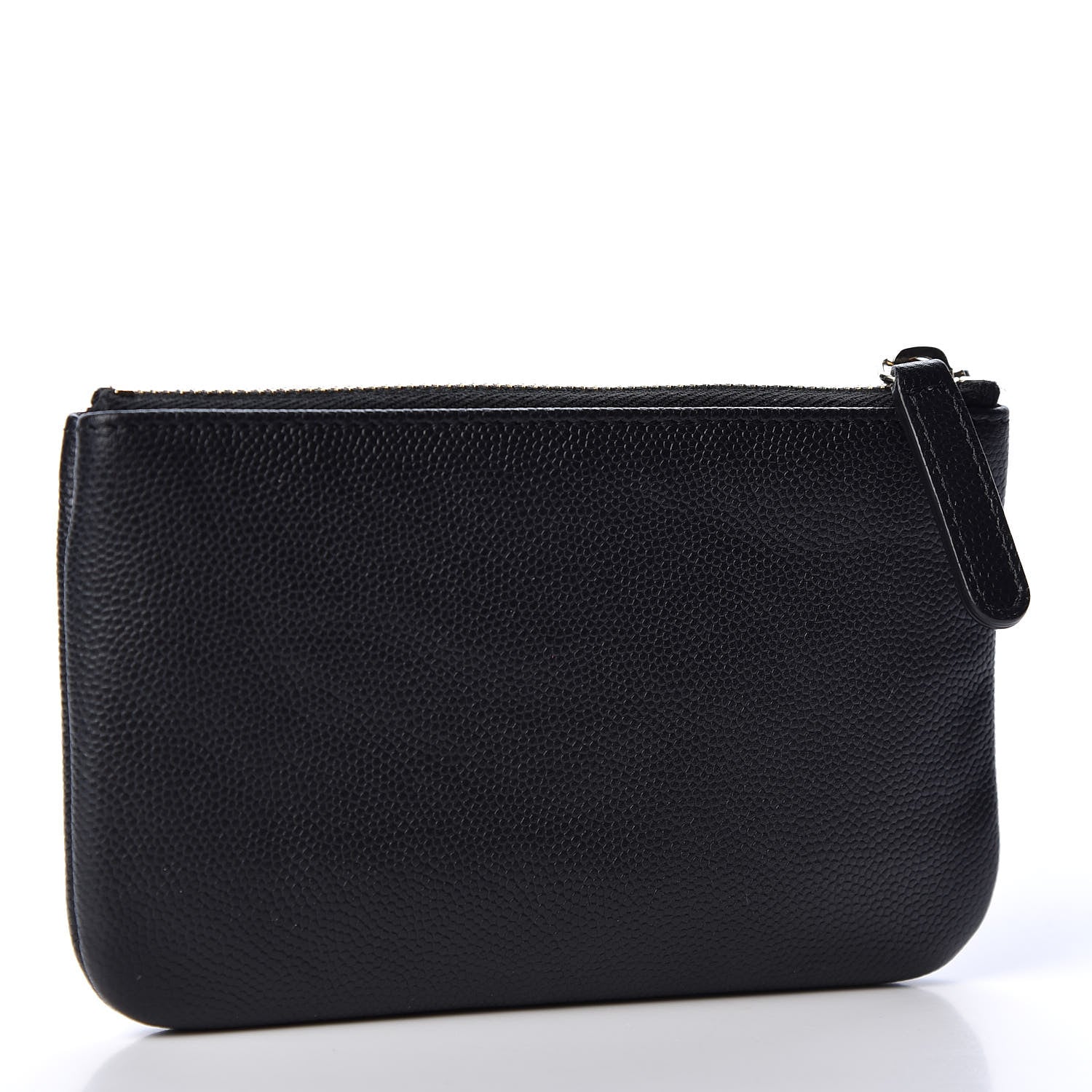 Chanel Caviar Studded Deauville Cosmetic Pouch Black 2 of 9