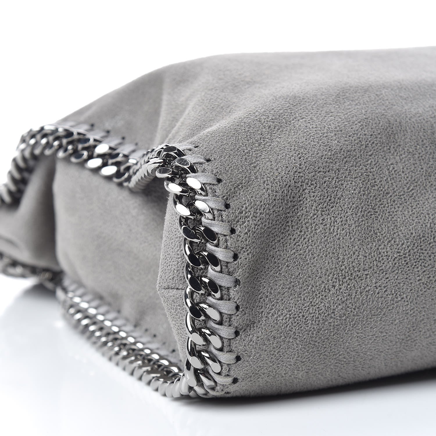 Stella McCartney Shaggy Deer Falabella Fold Over Tote Grey 7 of 9