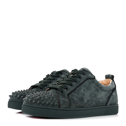 Christian Louboutin Suede Calfskin Mens Louis Junior Spikes Orlato Flat Sneakers 40.5 Tsar 3 of 8