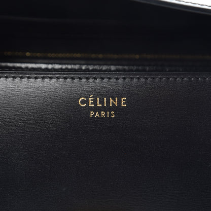 Celine Liege Calfskin Medium Classic Box Flap Bag Black 6 of 8