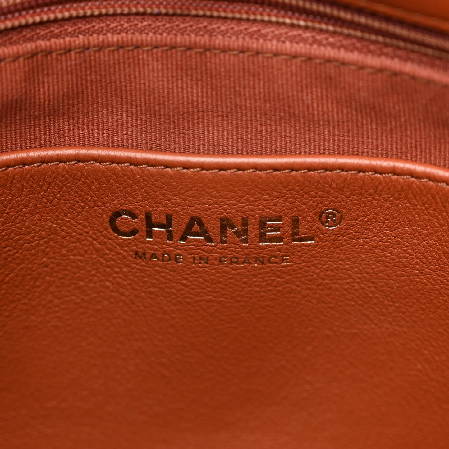 Calfskin Quilted Braided Handle Chain Hobo Brown