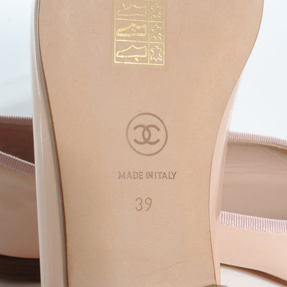 Chanel Patent Classic CC Ballet Flats 39 Pink 5 of 6
