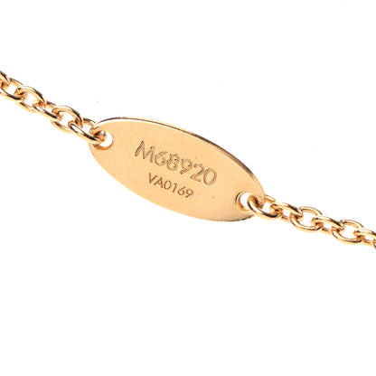 Louis Vuitton Swarovski Essential V Necklace Multicolor Gold 6 of 6