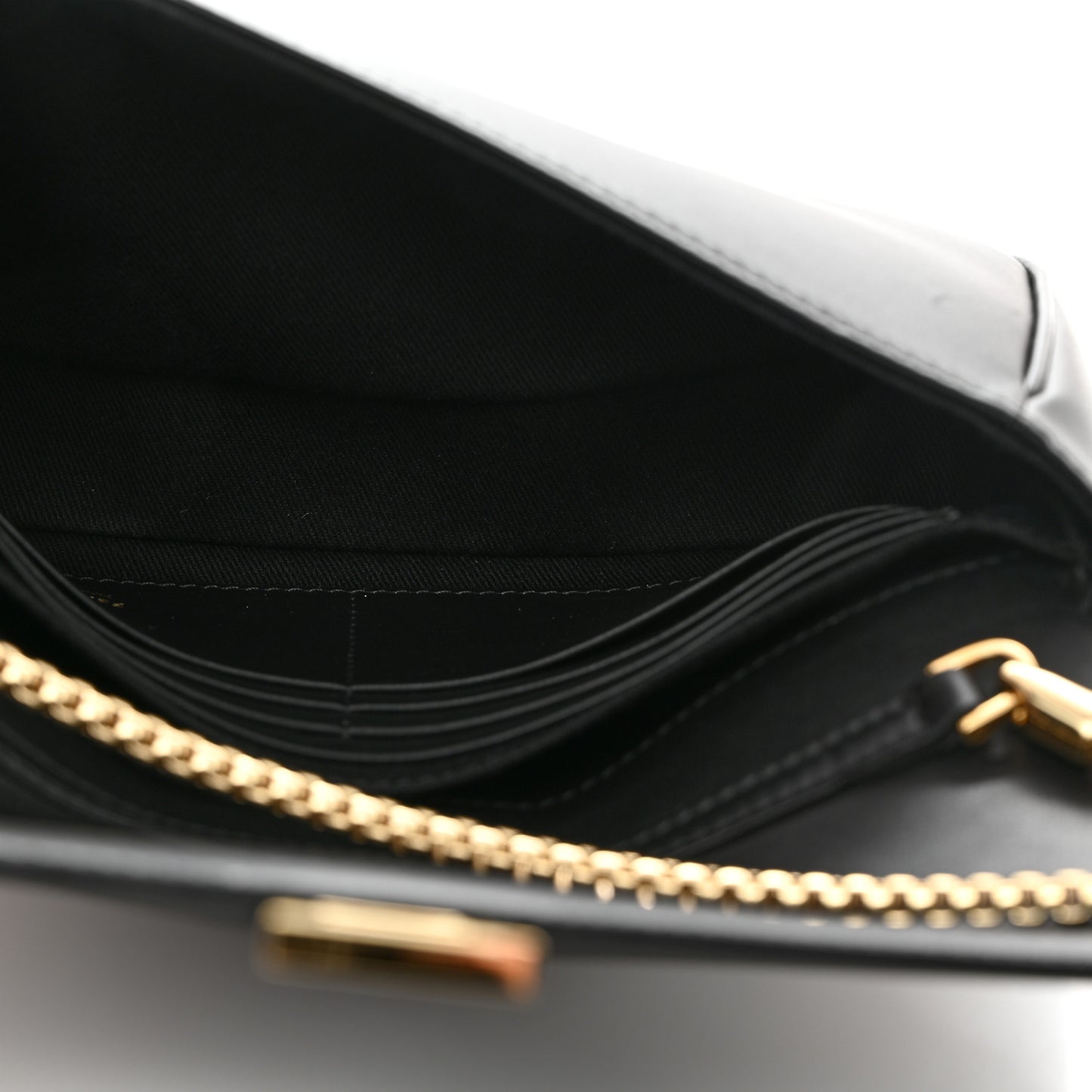 Calfskin Archive Gancini Flap Crossbody Black
