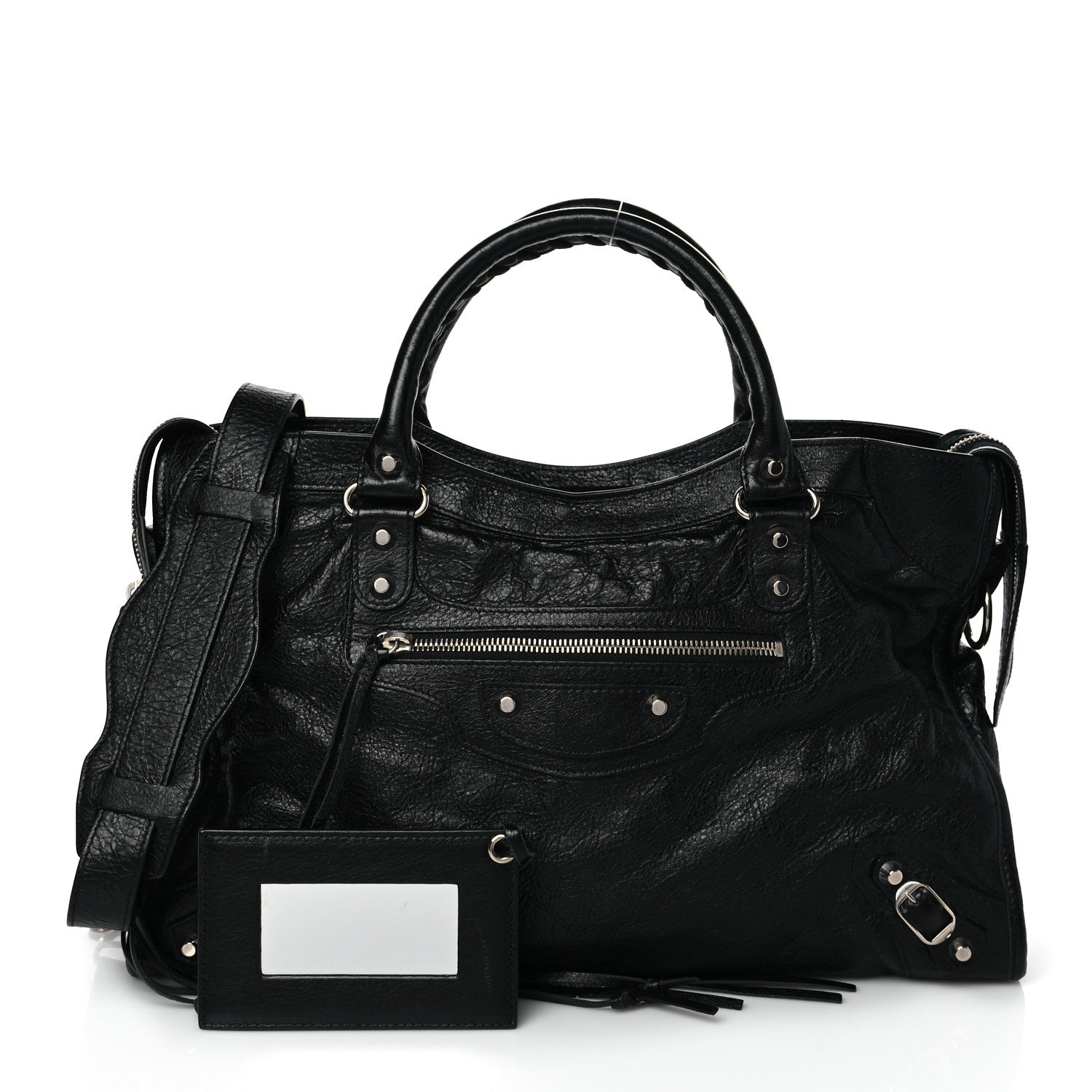 Balenciaga Agneau Classic Silver Hardware City Black 1 of 11