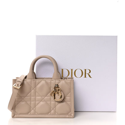 Christian Dior Calfskin Macrocannage Mini Book Tote Trench Beige 10 of 10