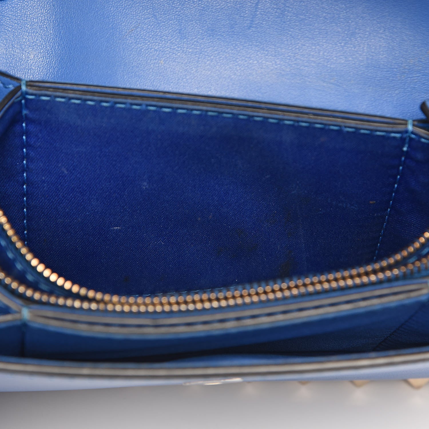 Valentino Garavani Vitello Rockstud Chain Flap Crossbody Bag Light Sapphire 8 of 12