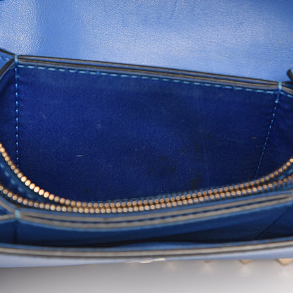 Valentino Garavani Vitello Rockstud Chain Flap Crossbody Bag Light Sapphire 8 of 12