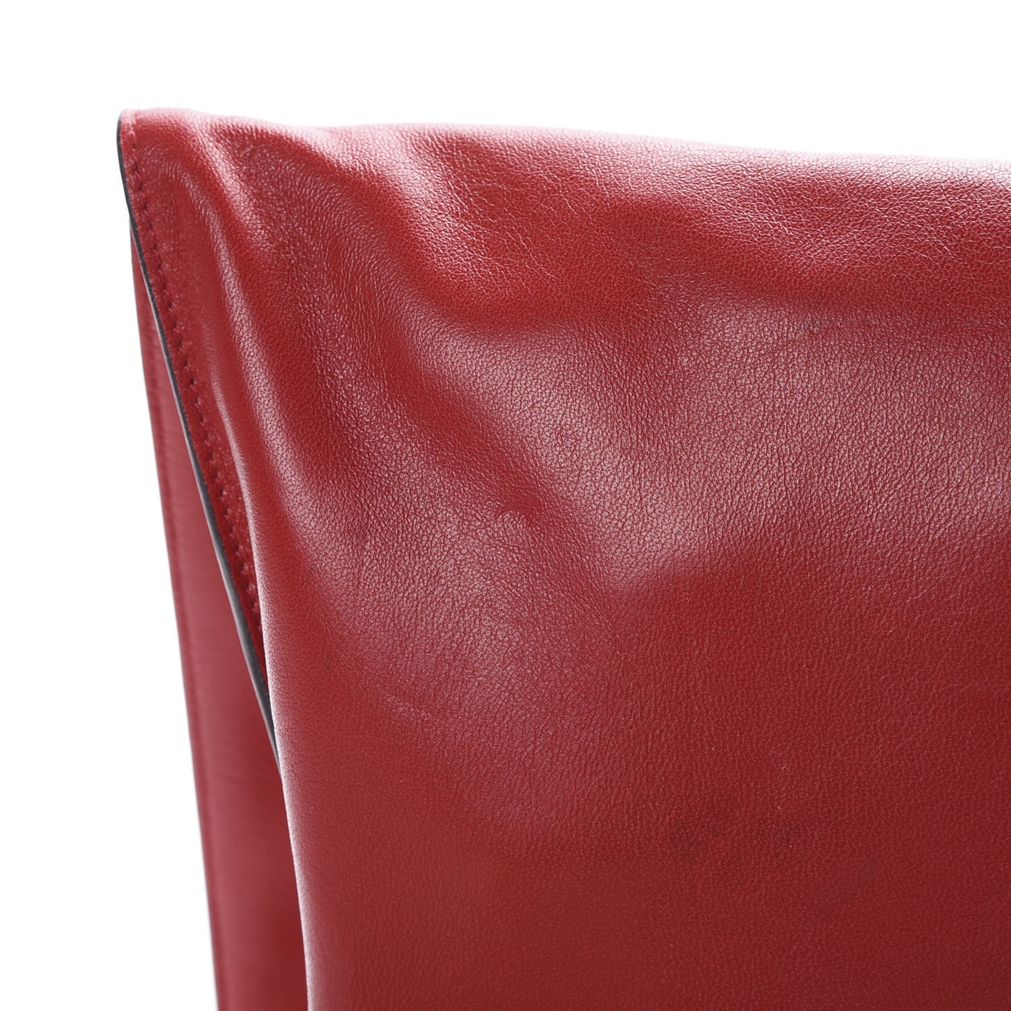 Ramskin Large Alix Padlock Zip Shoulder Bag Flame Red