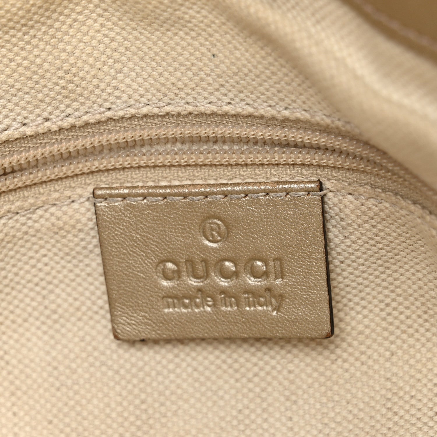 Gucci Metallic Monogram Large Sukey Top Handle Bag Beige Gold 6 of 10