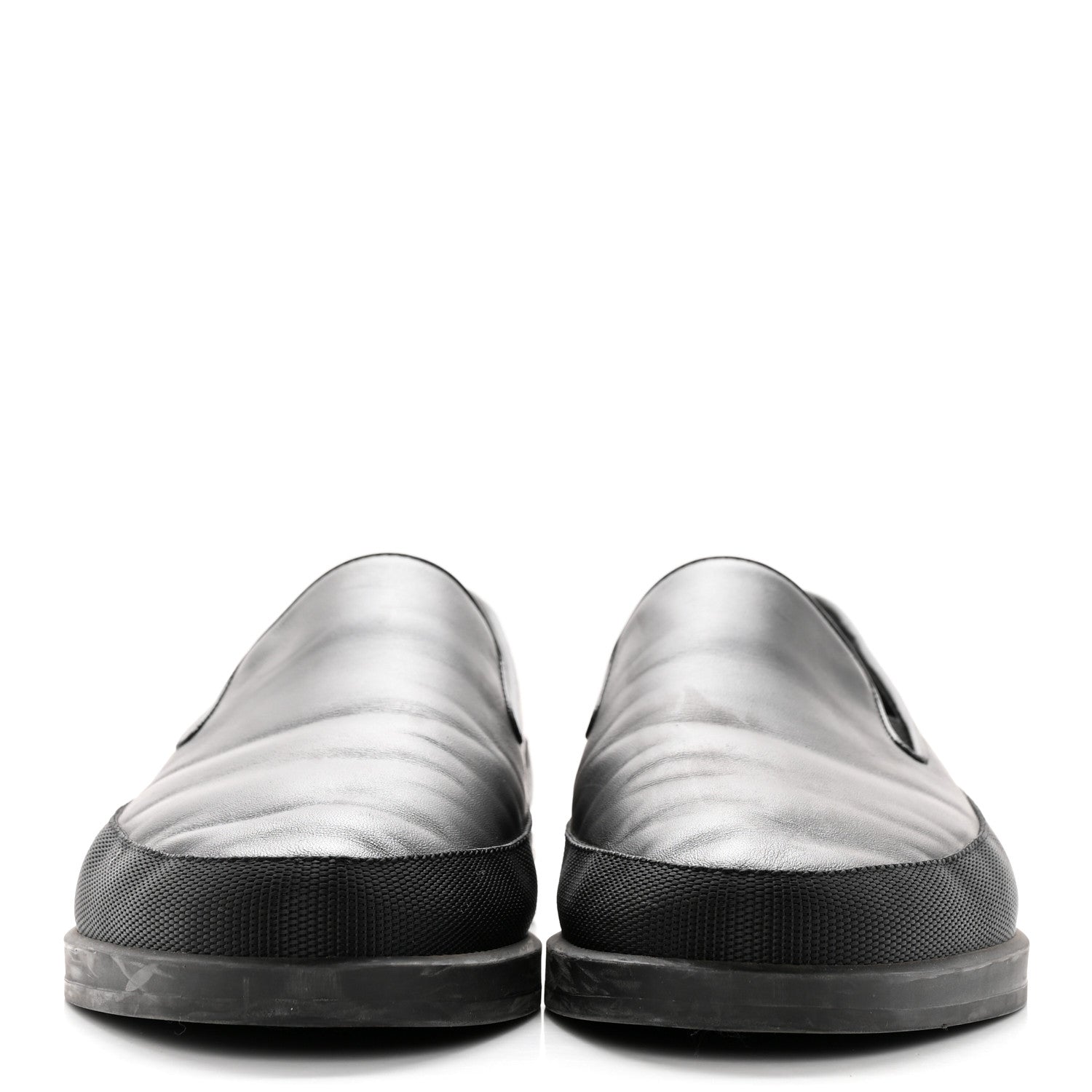 Prada Calfskin Mens Slip On Sneakers 8 Black 2 of 15