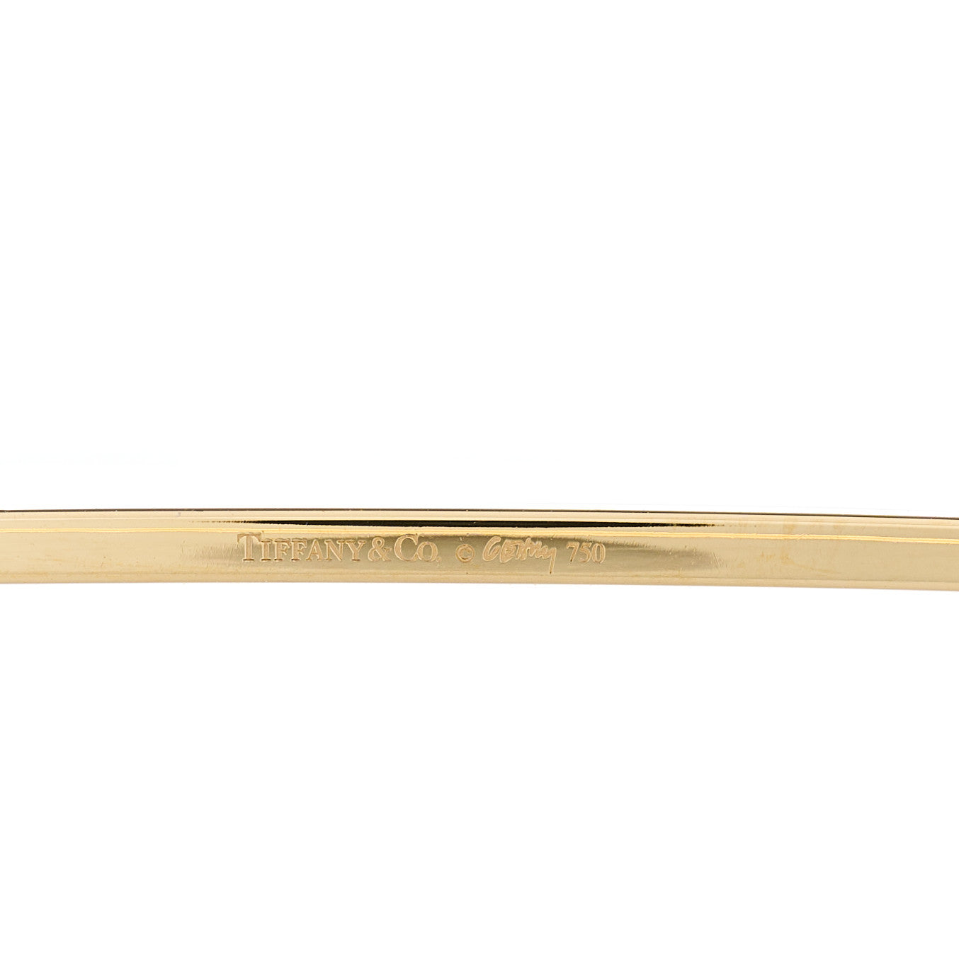 Tiffany 18K Yellow Gold Frank Gehry Torque Micro Bangle Bracelet 3 of 3