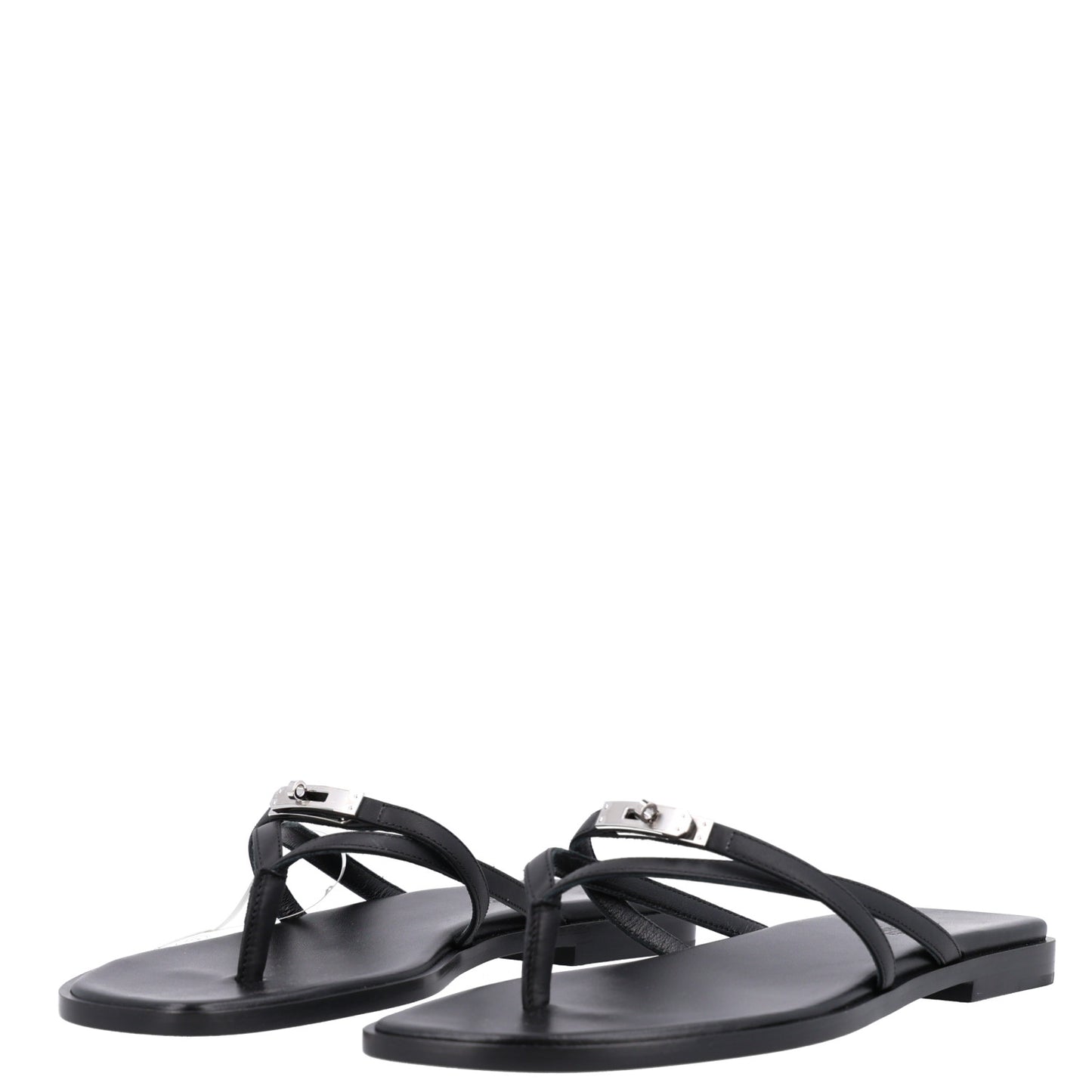 Calfskin Miss Sandals 39 Black