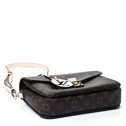 Louis Vuitton Monogram Braided Pochette Metis Creme Beige 3 of 4