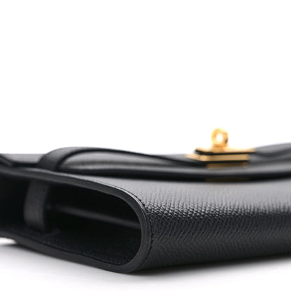Hermes Epsom Kelly Wallet To Go Black 8 of 11
