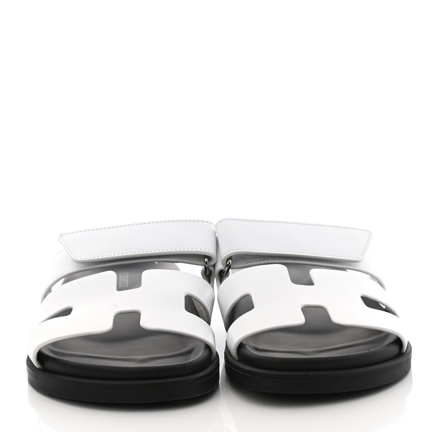 Hermes Calfskin Womens Chypre Sandals 36 White 2 of 8