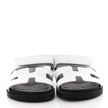 Hermes Calfskin Womens Chypre Sandals 36 White 2 of 8