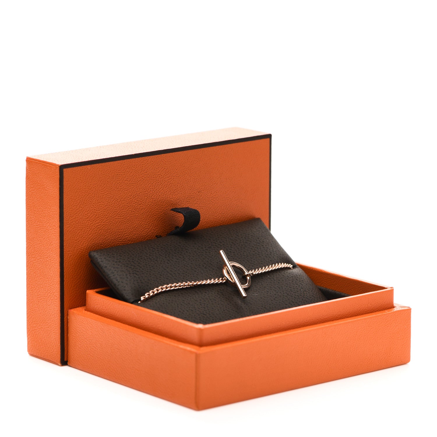 Hermes 18K Rose Gold Small Echappee Bracelet ST 4 of 4