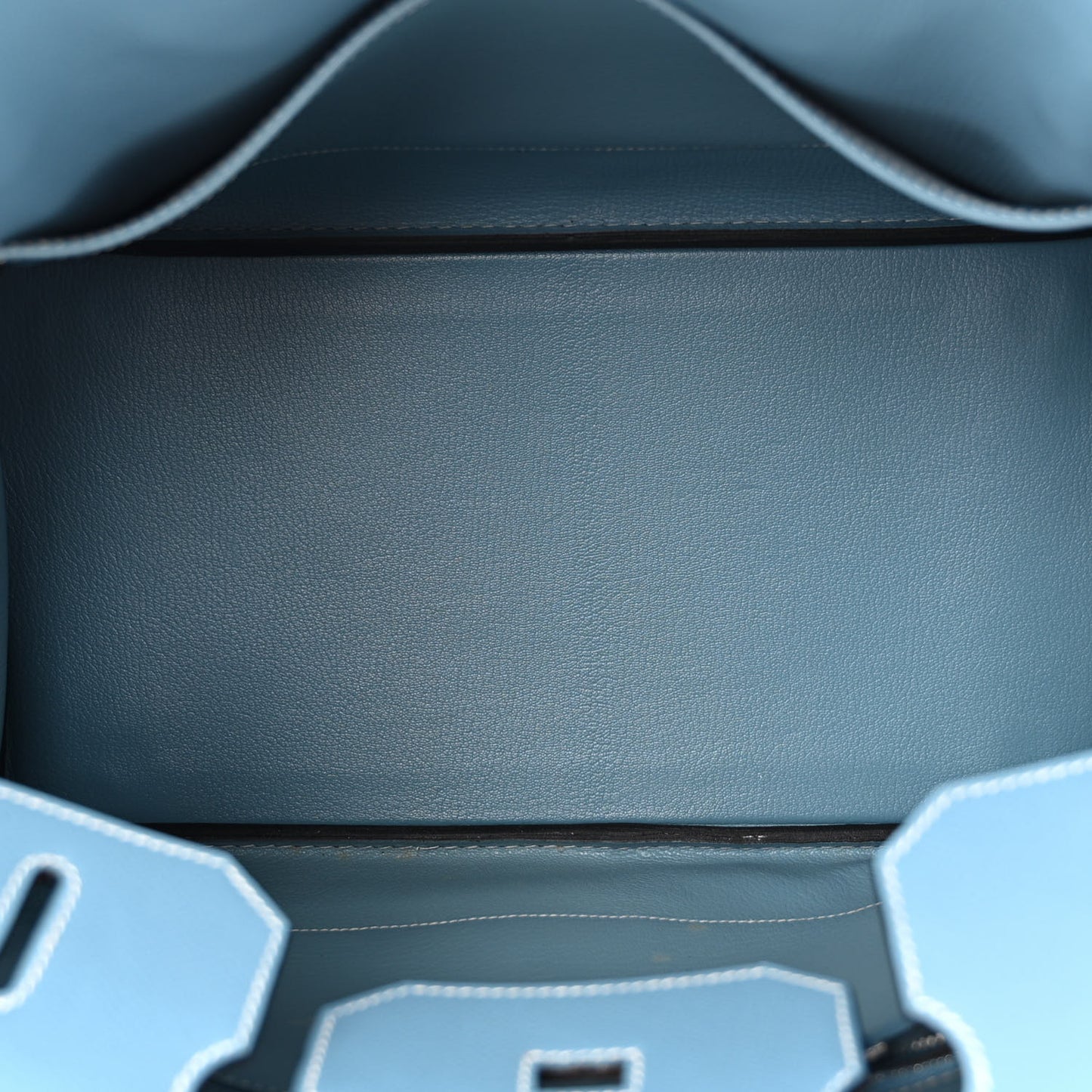 Epsom Birkin 35 Blue Jean