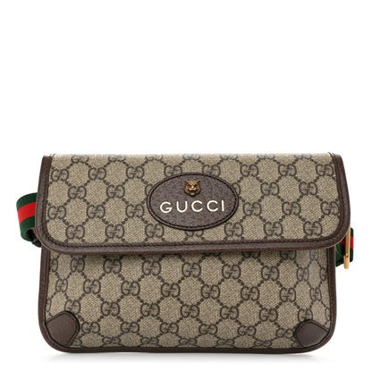 Gucci GG Supreme Monogram Neo Vintage Web Belt Bag Brown 1 of 10