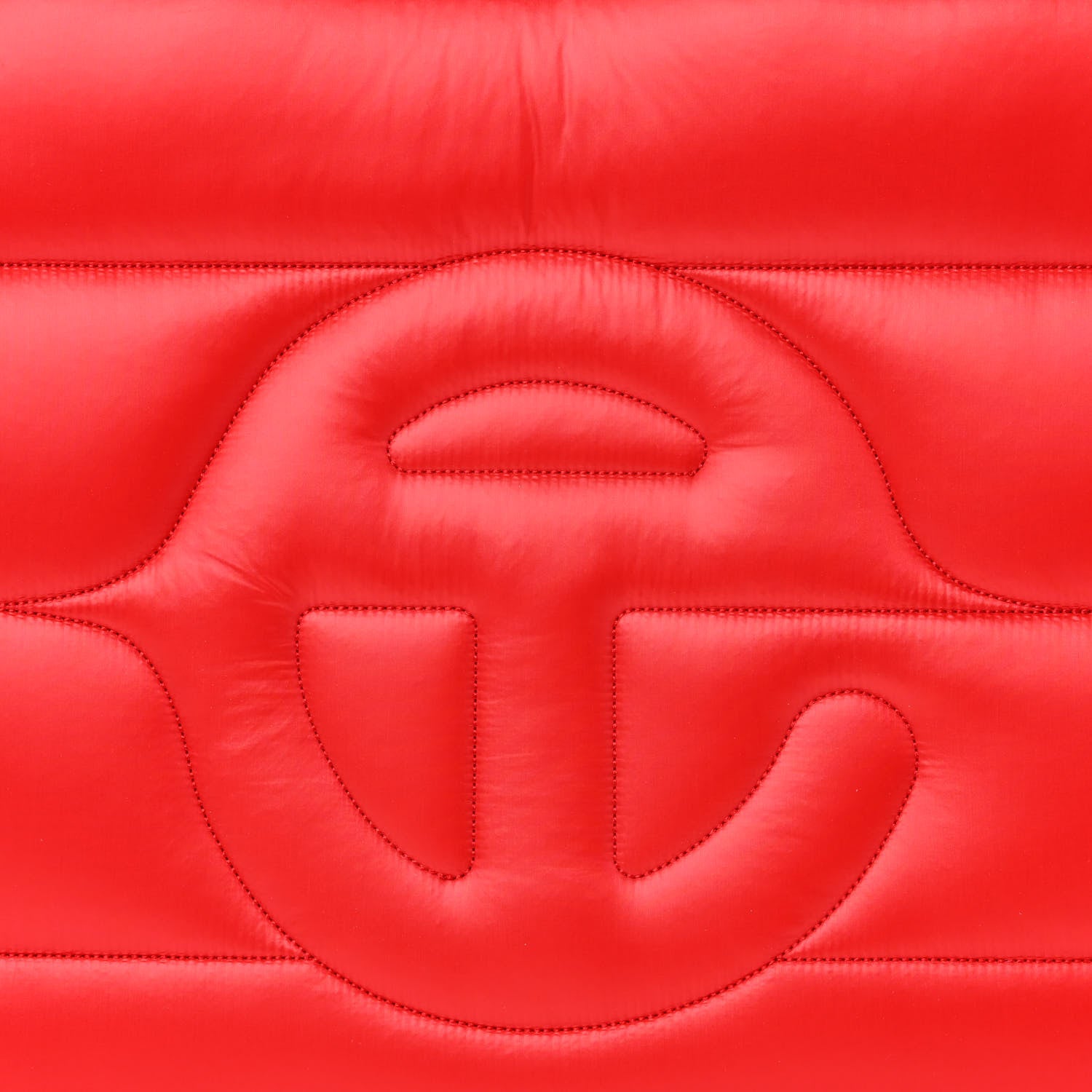 Telfar Nylon Medium Puff Shopping Bag Red 7 of 9