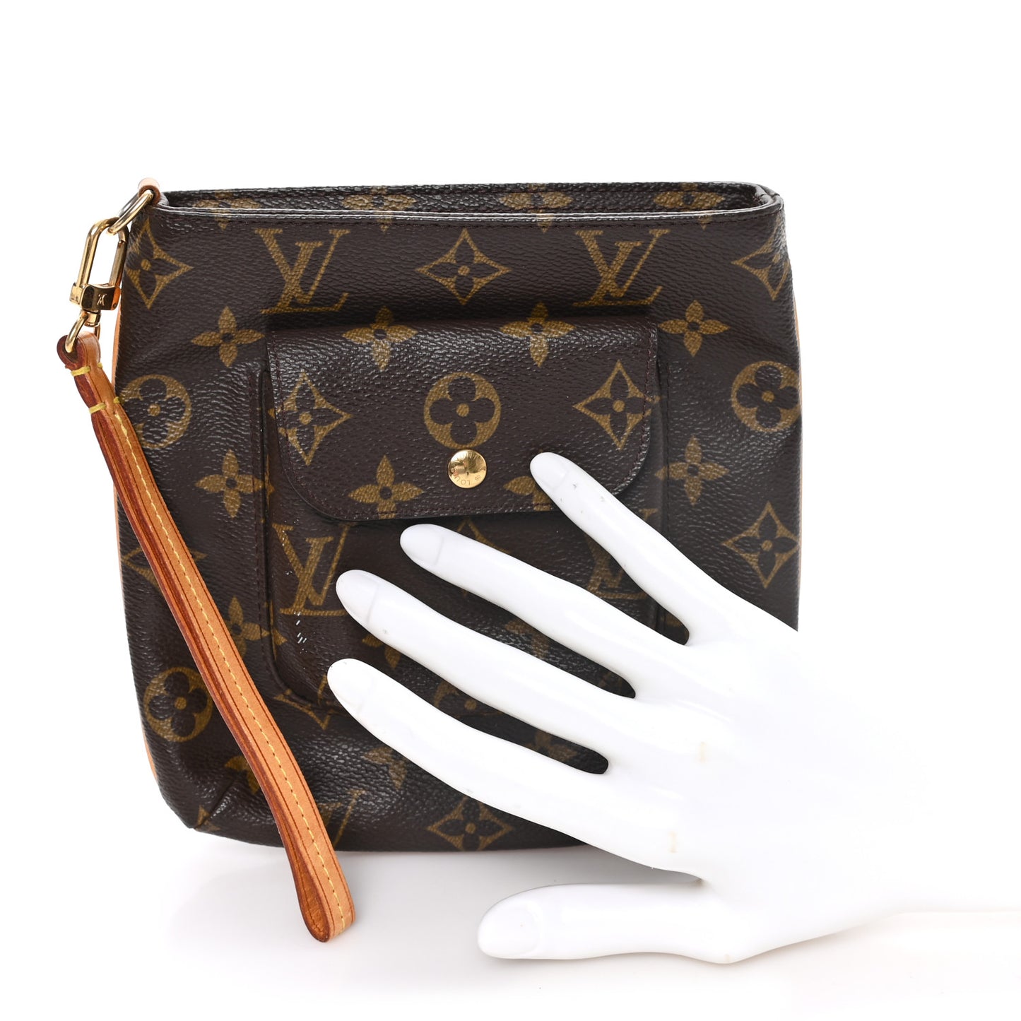 Monogram Partition Wristlet