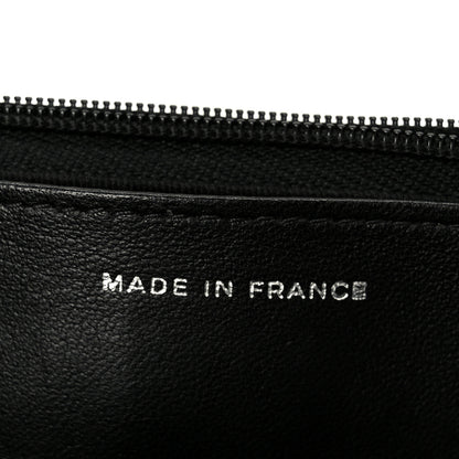 Chanel Pearly Lambskin Quilted Wallet On Chain WOC So Black 7 of 11