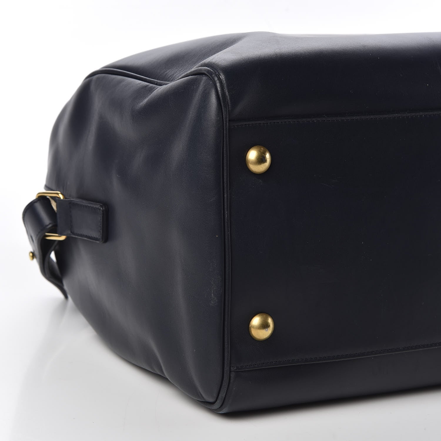 Saint Laurent Calfskin Classic Duffle 6 Navy 5 of 9