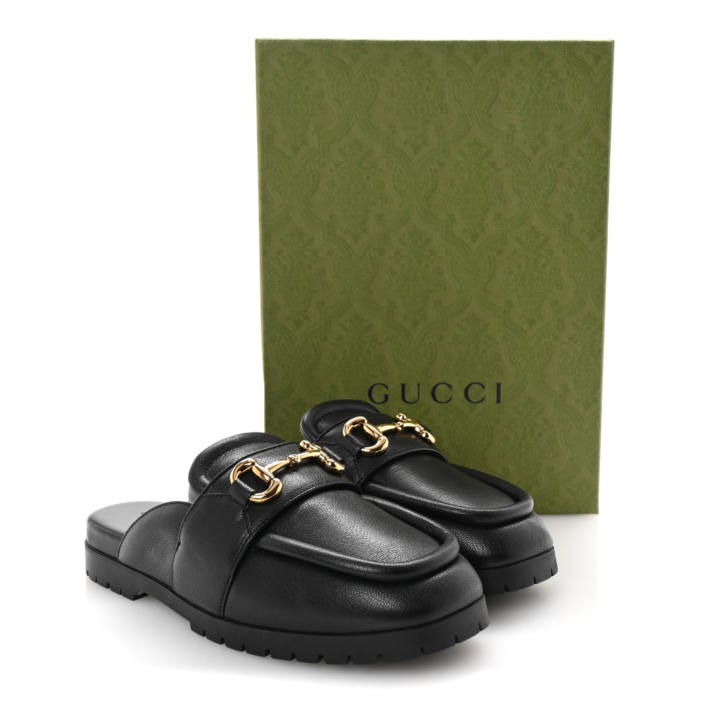 Goatskin Auroville Horsebit Mules 38 Black