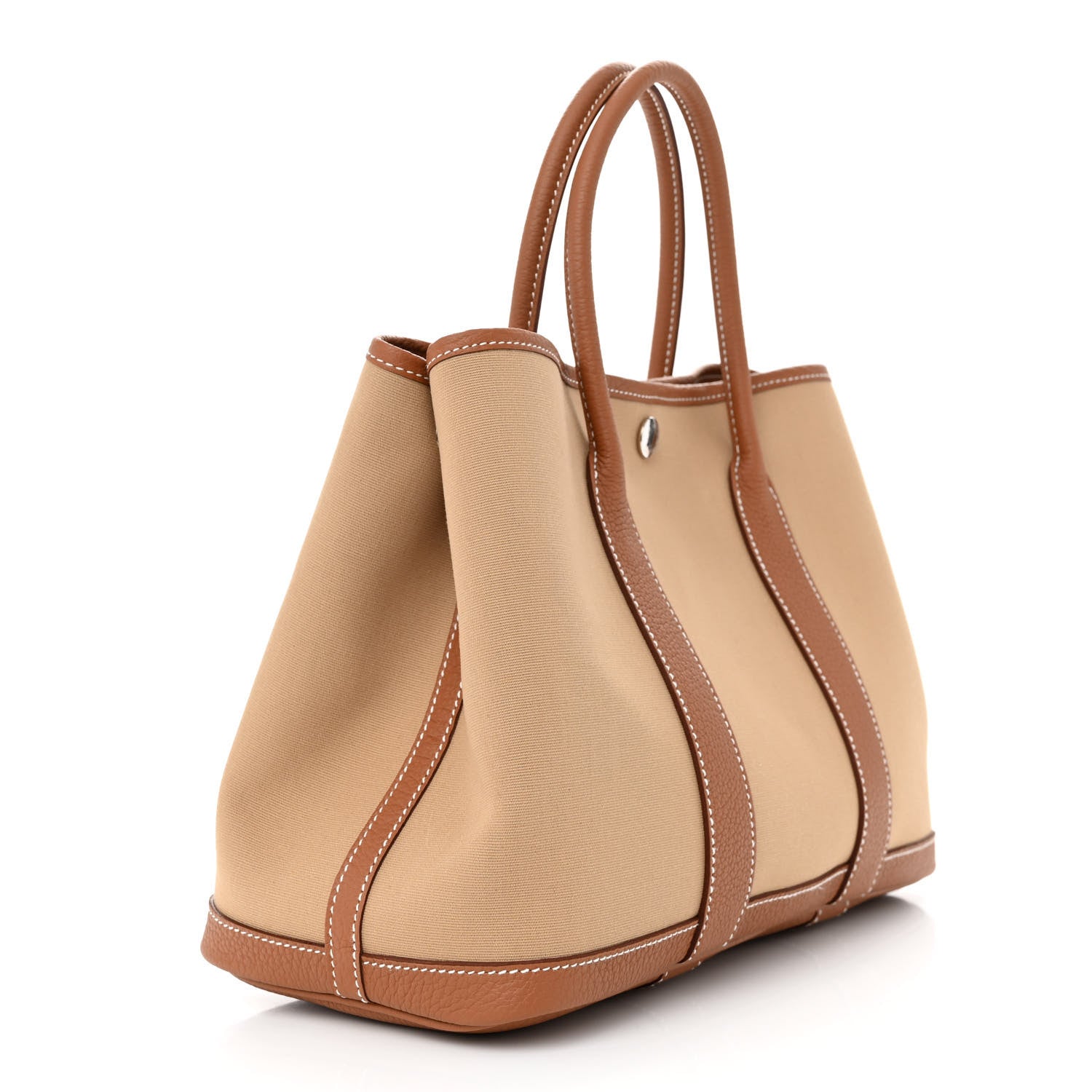 Hermes Twill D Negonda Garden Party 30 TPM Tote Trench Gold 3 of 10