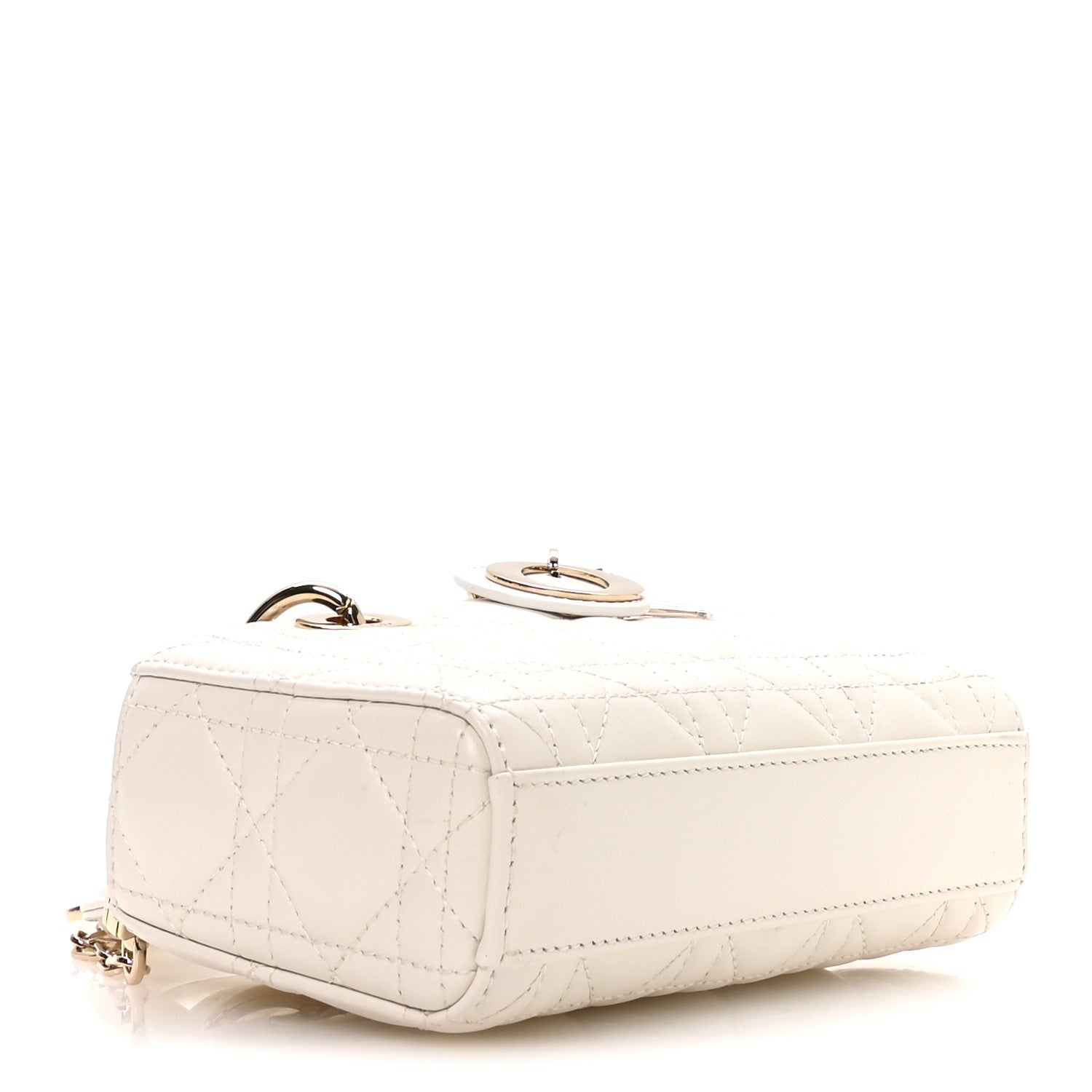 Christian Dior Lambskin Cannage Micro Lady D-Joy Latte 4 of 10