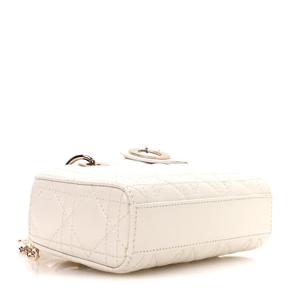 Christian Dior Lambskin Cannage Micro Lady D-Joy Latte 4 of 10