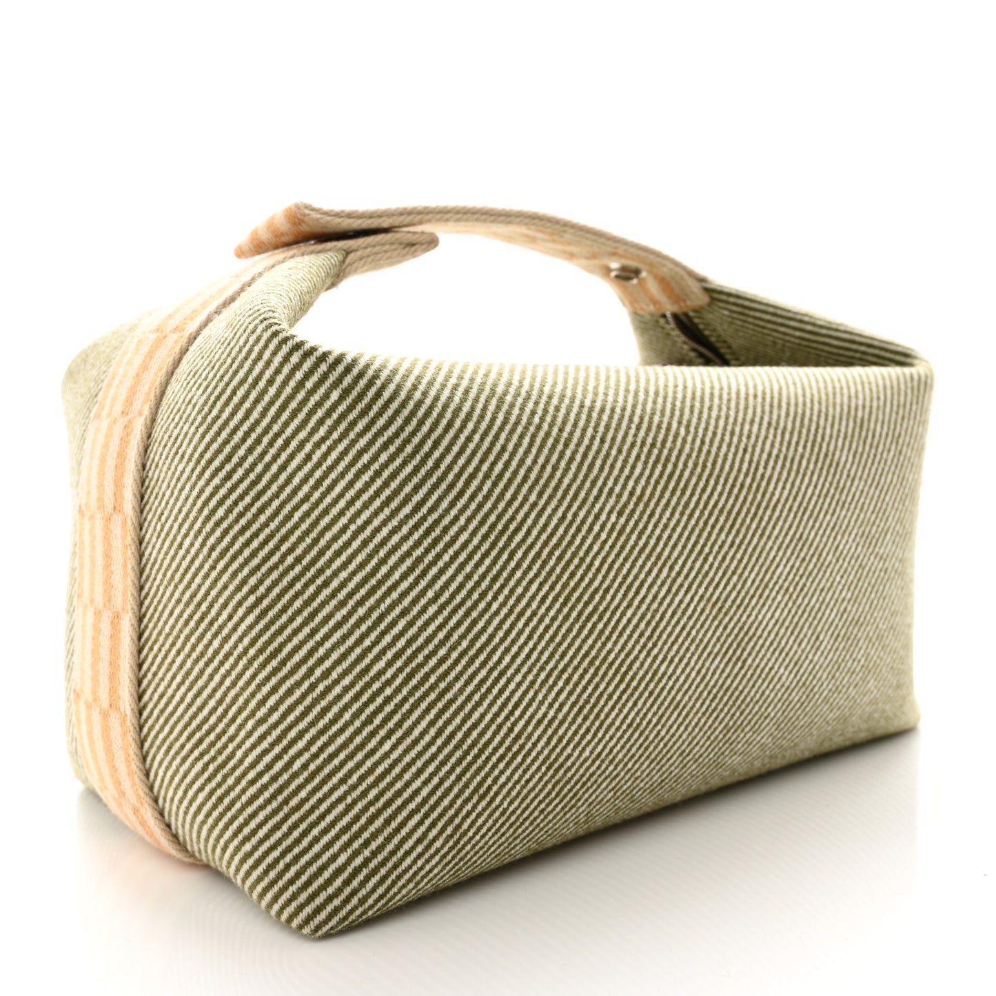 Wool Large Bride-A-Brac H Natte Pouch Vert Foret