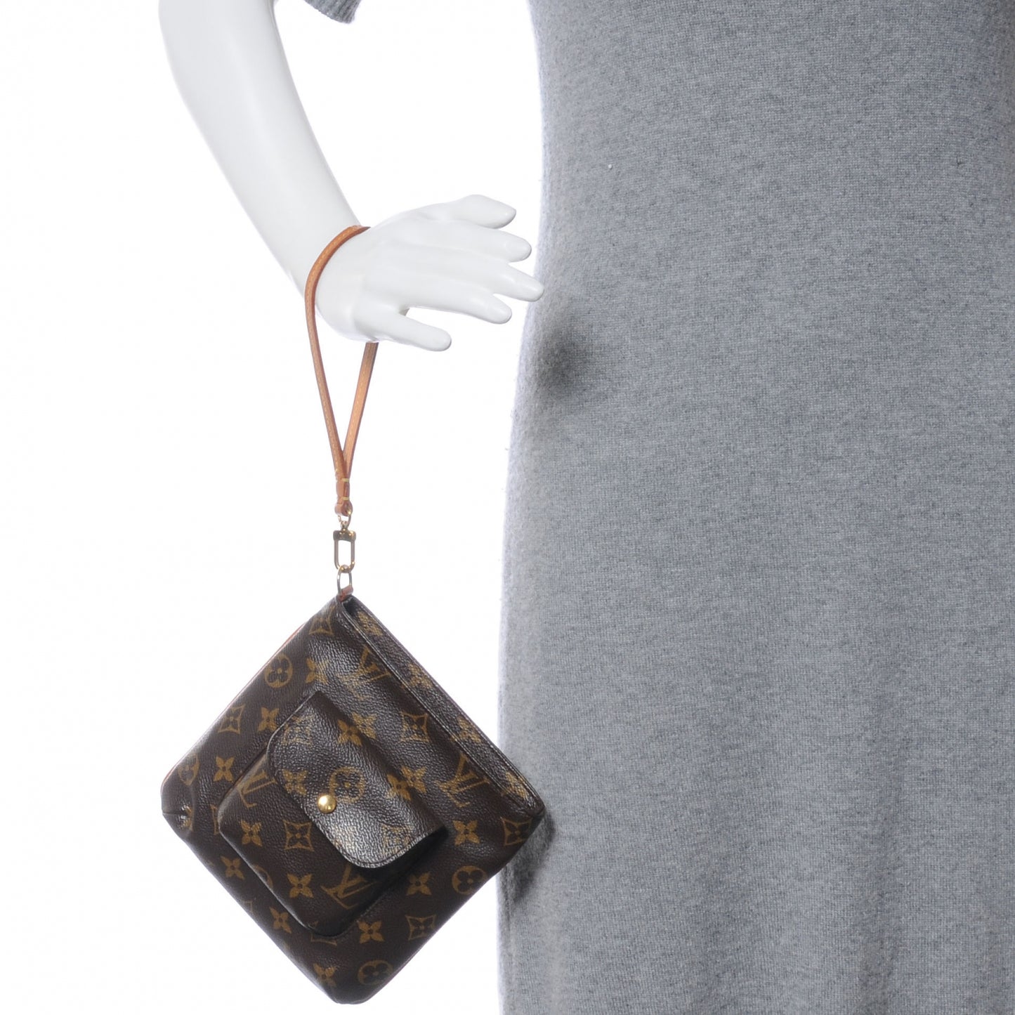 Monogram Partition Wristlet