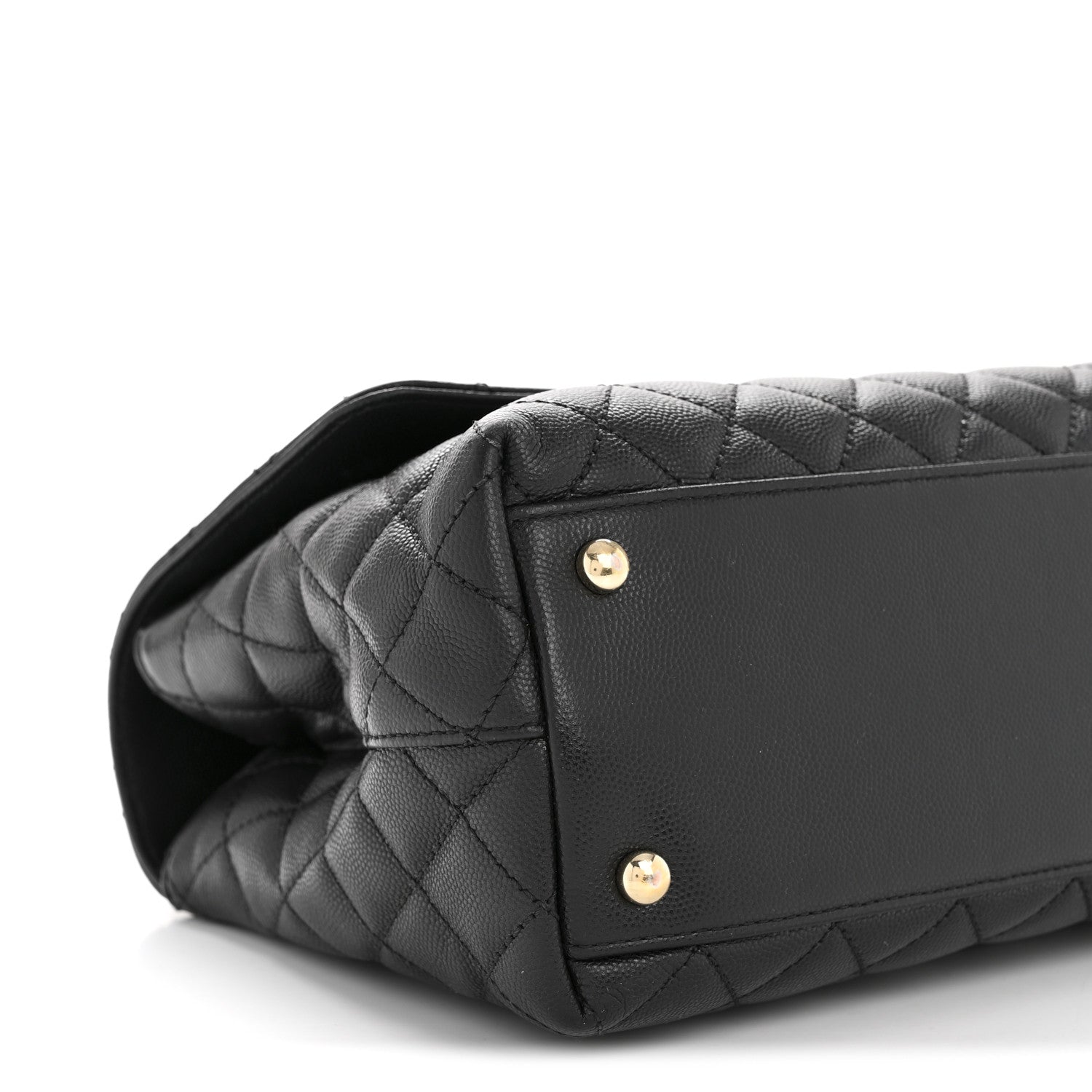 Chanel Caviar Quilted Small Coco Handle Flap Black 9 of 15