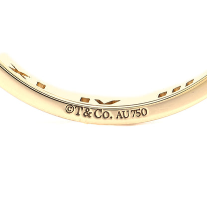 Tiffany 18K Yellow Gold Diamond Atlas Pierced Ring 69 12.5 4 of 5