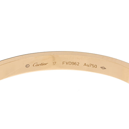 Cartier 18K Yellow Gold LOVE Bracelet 17 4 of 6