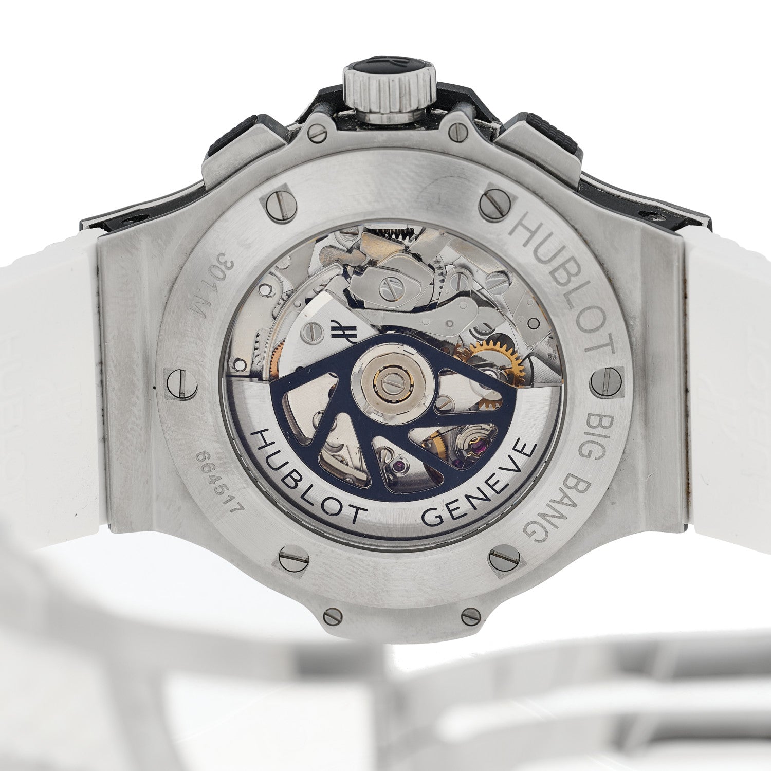 Hublot Stainless Steel Rubber 44mm Big Bang Automatic Watch Black 301.SX.130.RX 3 of 4