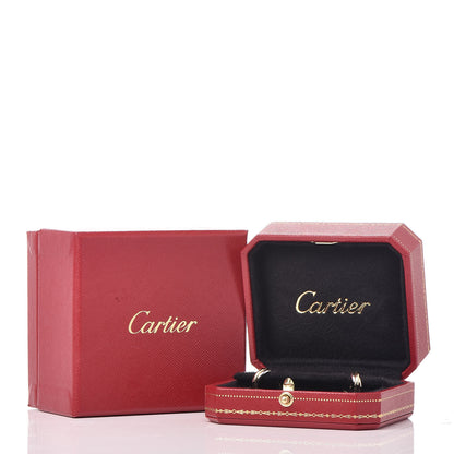 Cartier 18K Pink Yellow White Gold 13mm Trinity Hoop Earrings 6 of 6