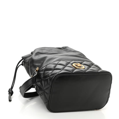Versace Nappa Quilted Medusa Bucket Bag Black 3 of 7