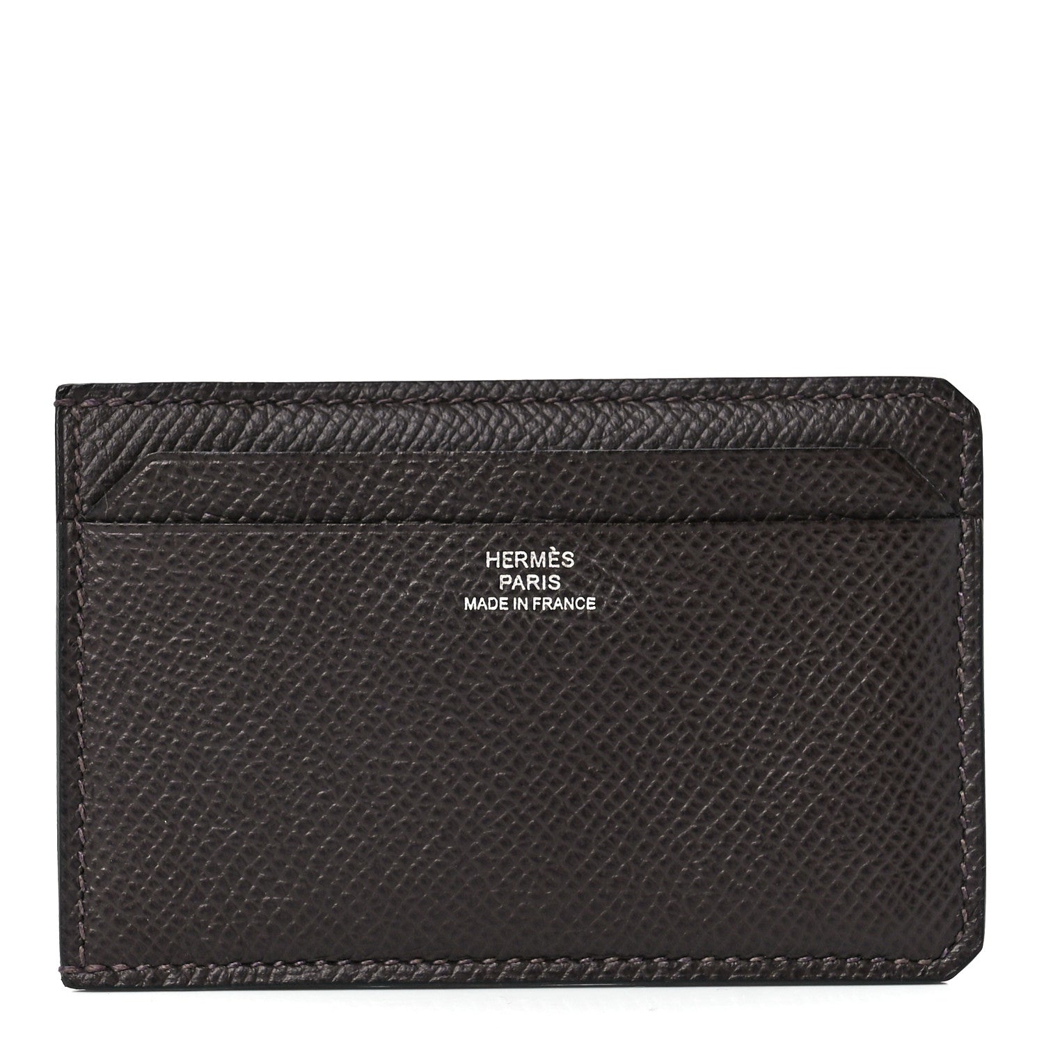 Hermes Epsom City 4CC Card Holder Chocolate 1 of 10