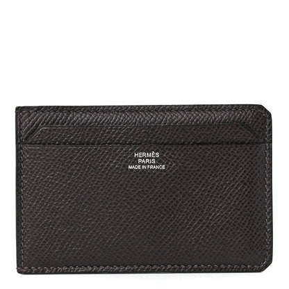 Hermes Epsom City 4CC Card Holder Chocolate 1 of 10